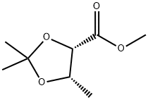 (4S,5S)-2,2,5-Trimethyl-1,3-dioxolane-4-carboxylic Acid Methyl Ester, 117181-61-0, 结构式