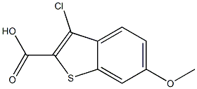 3-CHLORO-6-METHOXY-BENZO[B]THIOPHENE-2-CARBOXYLICACID Struktur