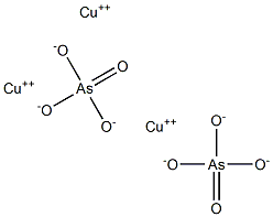 Copper(II) arsenate Struktur