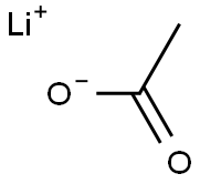 Lithium acetate 化学構造式