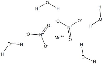 Manganese(II) nitrate tetrahydrate Struktur