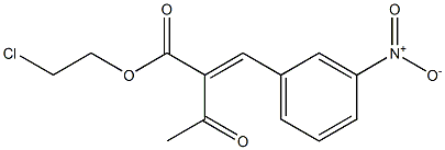 2-(3-nitrobenzylidene)acetoacetate chloroethyl ester Structure