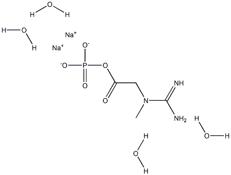 CREATINEPHOSPHATEDISODIUMTETRAHYDRATE 化学構造式