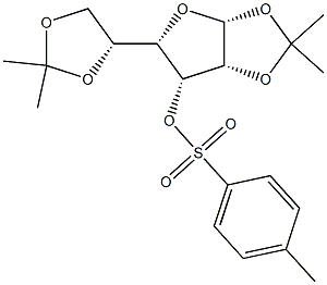 1,2:5,6-Di-O-isopropylidene-3-O-p-toluenesulfonyl-a-D-gulofuranose 结构式