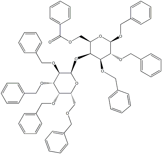 6-O-苯甲酰基-1,2,3-三-O-苄基-4-O-(2,3,4,6-四-O-苄基A-D吡喃半乳糖基) - 嵌段 - D吡喃半乳糖苷