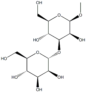 Methyl3-O-(a-D-mannopyranosyl)-b-D-mannopyranoside Struktur