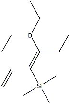 1,3-Hexadiene, 4-diethylboryl-3-trimethylsilyl-,,结构式