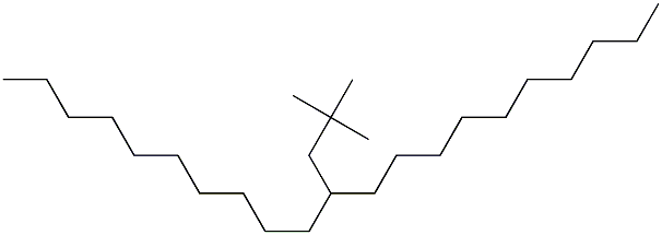 11-(2,2-Dimethylpropyl)heneicosane. 化学構造式