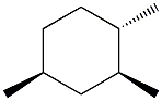 1a,2b,4b-1,2,4-Trimethylcyclohexane. Struktur