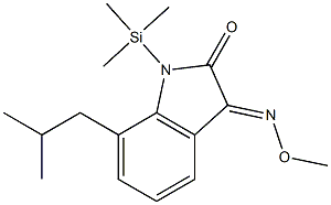 1H-Indole-2,3-dione, 7-isobutyl-1-(trimethylsilyl)-, 3-(O-methyloxime)