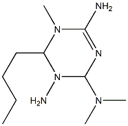 2-(1-Amino-3-methyl)butyl-4-amino-6-dimethylamino-s-triazine