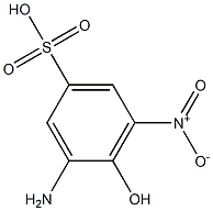 2-Amino-6-nitro-4-sulfophenol. Structure