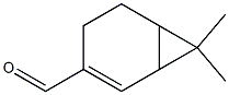 2-Caren-10-al,,结构式