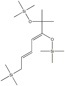 2-Methyl-3,5-heptadiene, 7-trimethylsilyl-2,3-bis(trimethylsilyloxy)- 结构式