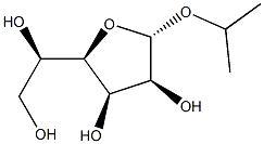 alpha-d-Mannofuranoside, isopropyl- Struktur