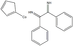 Cobalt, cyclopentadienyl-(2,3-diphenyl-1,4-diaza-1,3-butadiene) Structure