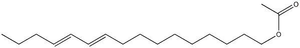 E,E-10,12-Hexadecadien-1-ol acetate Structure