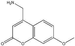 7-methoxy-4-(aminomethyl)coumarin Structure