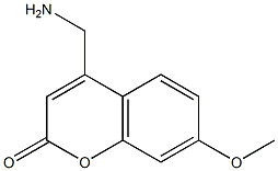 7-methoxy-4-(aminomethyl)coumarin 化学構造式