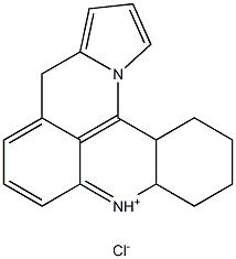 2,3-dihydroindolizino(7,6,5-kl)acridinium chloride Structure