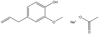 sodium eugenol acetate 结构式