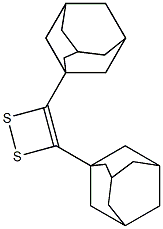 3,4-bis(1-adamantyl)-1,2-dithiete Struktur