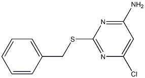 4-amino-2-(benzylthio)-6-chloropyrimidine Structure