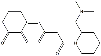 2-((dimethylamino)methyl)-1-((5,6,7,8-tetrahydro-5-oxo-2-naphthyl)acetyl)piperidine