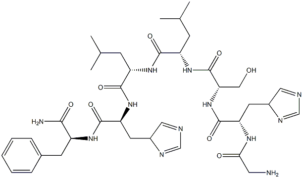 glycyl-histidyl-seryl-leucyl-leucyl-histidyl-phenylalaninamide