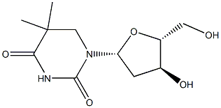 5,6-dihydro-5-methylthymidine Struktur