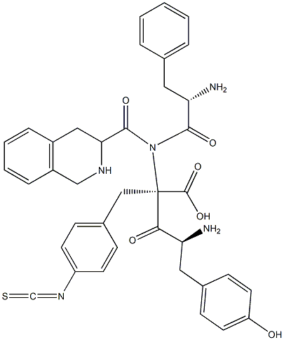 tyrosyl--1,2,3,4--tetrahydroisoquinoline-3-carbonyl-phenylalanyl-4-isothiocyanatophenylalanine