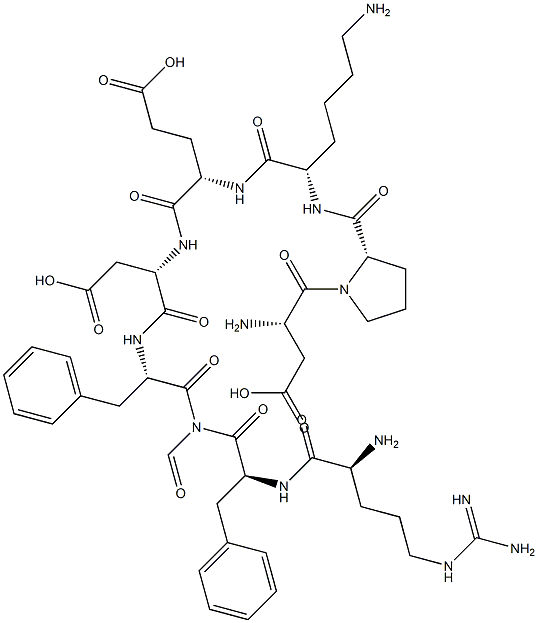 aspartyl-prolyl-lysyl-glutamyl-aspartyl-phenylalanyl-methyonyl-arginyl-phenylalanylamide Structure