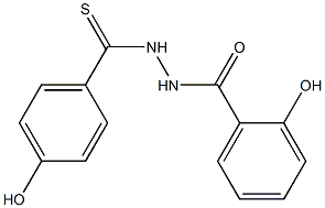 N-salicyloyl-N'-(4-hydroxybenzthioyl)hydrazine Structure