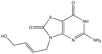 5-amino-3-(4-hydroxy-2-buten-1-yl)thiazolo(4,5-d)pyrimidine-2,7(3H,6H)-dione