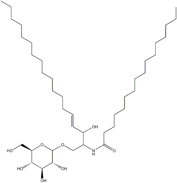 N-palmitoylglucosylsphingosine Structure