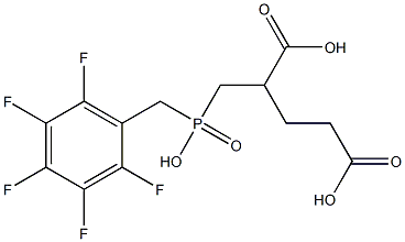(2-((pentafluorophenylmethyl)hydroxyphosphinyl) methyl)pentanedioic acid