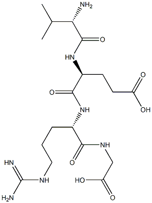 valyl-glutamyl-arginyl-glycine,,结构式