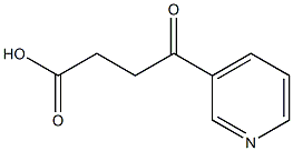 4-oxo-4-(3-pyridyl)butanoic acid 化学構造式