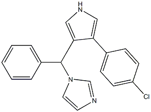 3-(4-chlorophenyl)-4-(alpha-(1H-imidazol-1-yl)phenylmethyl)pyrrole,,结构式