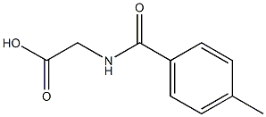 4-methylbenzoylglycine,,结构式