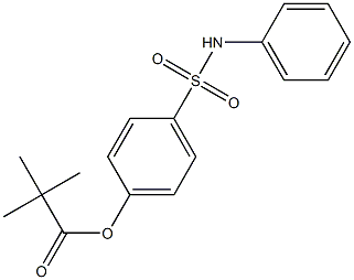 4-pivaloyloxy-N-phenylbenzenesulfonamide,,结构式