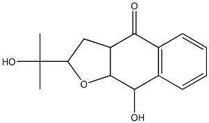 9-hydroxy-2-(1-hydroxy-1-methylethyl)-2,3,3a,4,9,9a-hexahydronaphtho(2,3-b)furan-4-one|