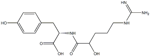 N-(5-guanidino-2-hydroxypentanoyl)tyrosine,,结构式