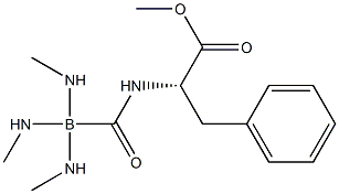 N-(((trimethylamino)boryl)carbonyl)phenylalanine methyl ester Structure