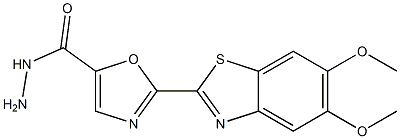 2-(5-hydrazinocarbonyl-2-oxazolyl)-5,6-dimethoxybenzothiazole