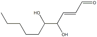 TRANS-4,5-DIHYDROXYDECENAL Structure