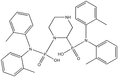 TETRA-ORTHO-CRESYLPIPERAZINYLDIPHOSPHOAMIDATE Struktur