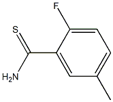 2-FLUORO-5-METHYL-THIOBENZAMIDE Struktur