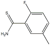 2-FLUORO-5-METHYL-THIOBENZAMIDE 结构式