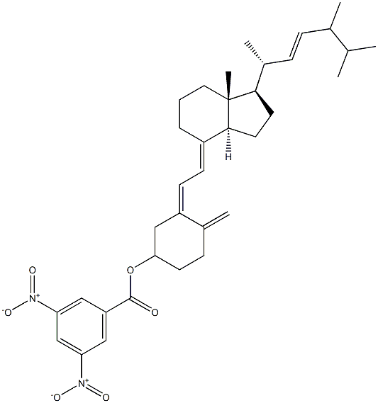 3-hydroxy-24-methyl-9,10-secocholesta-5,7,10(19),22-tetraene 3-(3,5-dinitrobenzoate)|24-甲基-3Β-(3,5-二硝基苯甲酰氧基)-9,10-开环胆甾-5,7,10(19),22-四烯